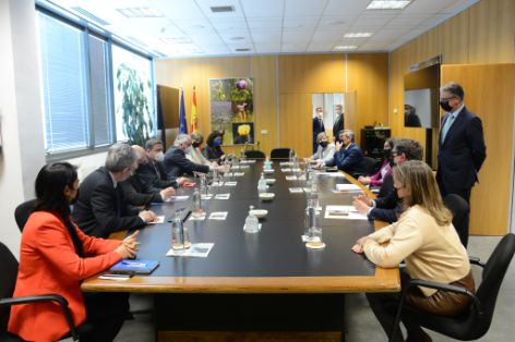 Hoy, en las visita a las instalaciones del grupo