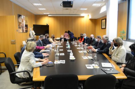 Hoy, en las visita a las instalaciones del grupo