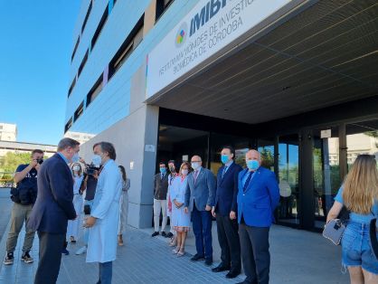 Hoy, en una visita al Instituto Maimónides de Investigación Biomédica de Córdoba