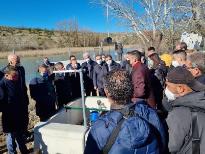 HOY, EN SU VISITA A LAS OBRAS DEL PROYECTO DE TRANSFORMACIÓN EN REGADÍO EN LA MARGEN IZQUIERDA DEL RÍO TAJO