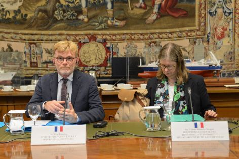 EN LA PRIMERA REUNIÓN BILATERAL CON EL MINISTRO MARC FESNEAU