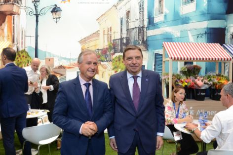 Hoy, en la inauguración de la feria Fruit Attraction