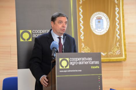 Hoy, en la clausura de la asamblea general de Cooperativas Agroalimentarias de España  