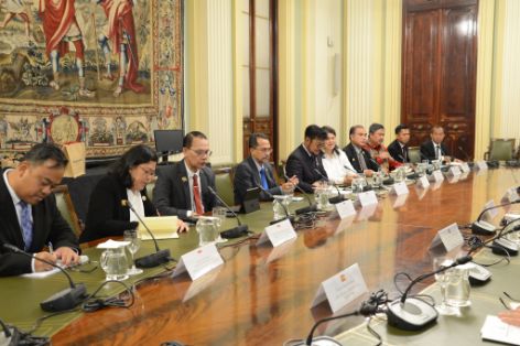 Hoy, en la sede del ministerio