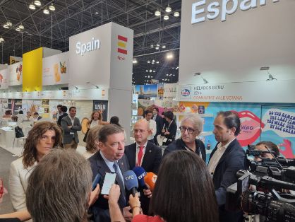 Hoy, en su visita a la feria Summer Fancy Food, en Nueva York