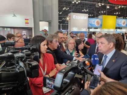 Hoy, en su visita a la feria Summer Fancy Food, en Nueva York