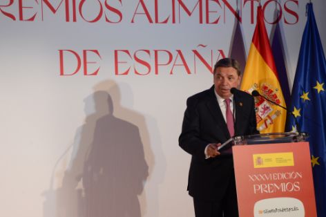 Hoy, en la entrega de la XXXVI edición de los premios Alimentos de España
