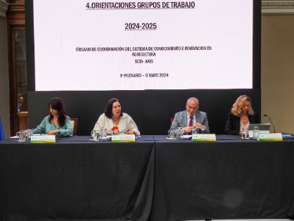 Hoy, en la inauguración del primer plenario del Órgano de Coordinación del Sistema de Conocimiento e Innovación de Agricultura