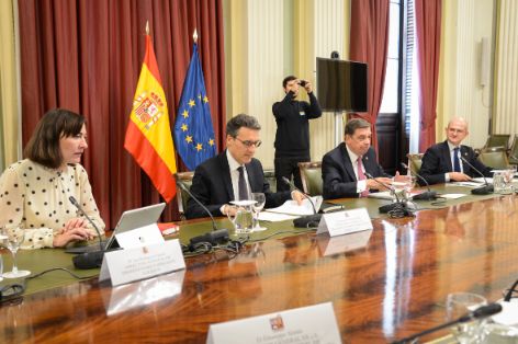 Hoy, en la sede del ministerio 