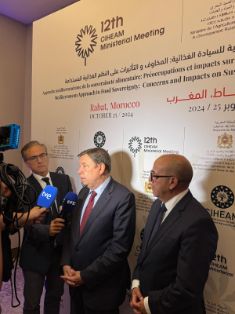Hoy, en Rabat, en la XII reunión de ministros de Agricultura del Ciheam 