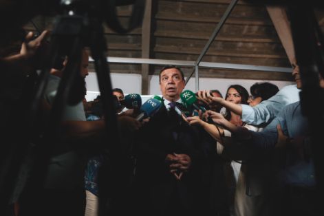Hoy, en su visita a la Feria del Olivo de Montoro (Córdoba)