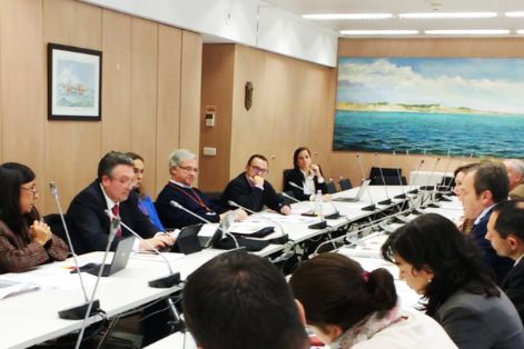 Hoy, en la sede de la Secretaría General de Pesca 