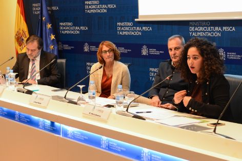 Ayer, en la sede del Ministerio en Atocha 