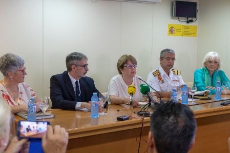 HOY, EN LA PRESENTACIÓN DEL CURSO INTERNACIONAL GEOTRACES, A BORDO DEL BUQUE ESCUELA DE COOPERACIÓN PESQUERA 