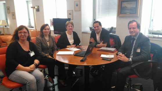Hoy, en la sede de la Secretaría General de Pesca 