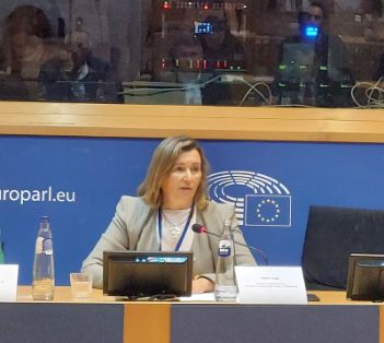 Hoy, en Bruselas, en la sede del Parlamento Europeo 