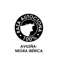Logotipo "raza autóctona" Avileña-Negra Ibérica.