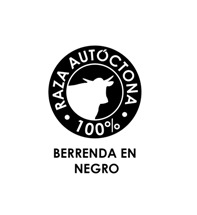 Logotipo "raza autóctona" Berrenda en Negro.